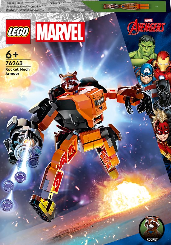 LEGO 76243 L'ARMURE ROBOT DE ROCKET