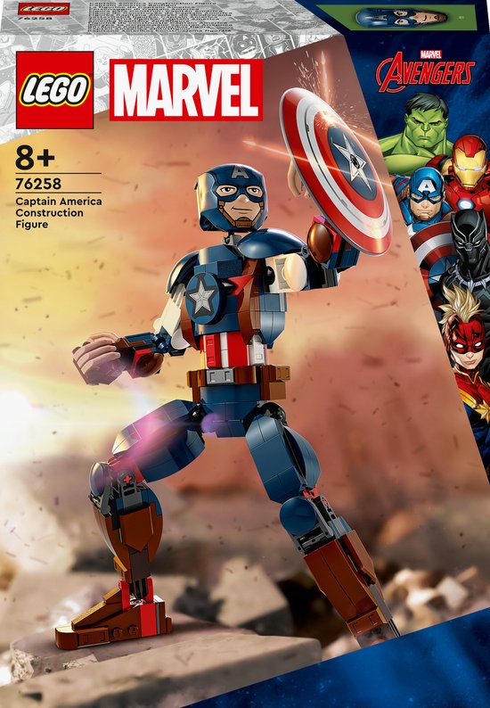 LEGO Marvel - Captain America bouwfiguur constructiespeelgoed 76258