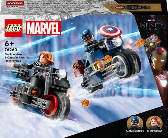 Lego Marvel 76260 Black Widow&Captain America Motoren