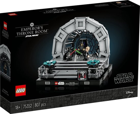 LEGO Star War Troonzaal van de Keizer Diorama Modelbouw Set - 75352