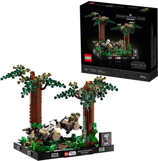 Endor™ speederachtervolging diorama 75353 LEGO® Star Wars™