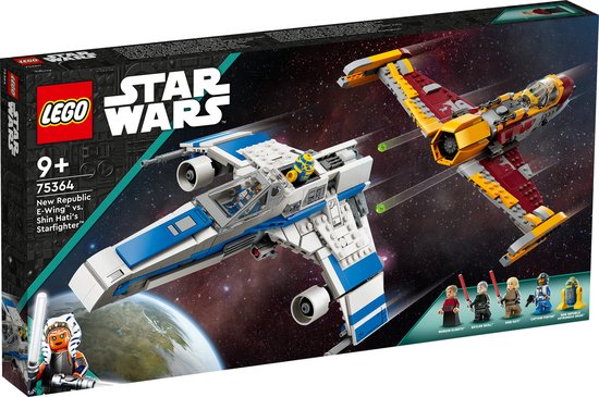 LEGO Star Wars - New Republic E-wing vs. Shin Hati's Starfighter constructiespeelgoed 75364