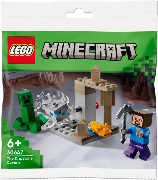 LEGO Minecraft Die Tropfsteinhöhle 30647, Bouwpakket, 6 jaar, Kunststof, 38 stuk(s), 37 g
