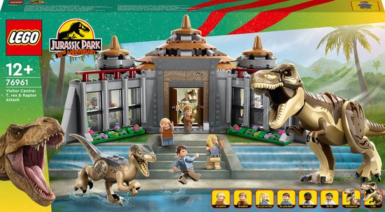 Lego Jurrassic World 76961 Bezoekers- centrum : T rex&Raptor aanval