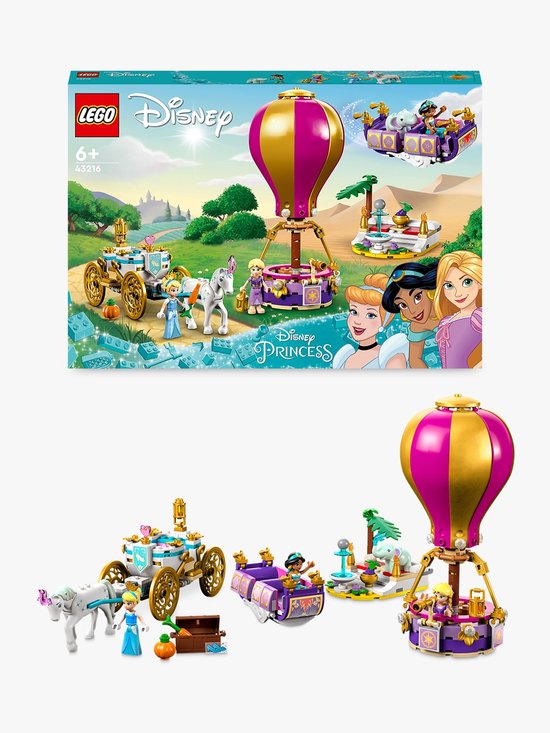 LEGO 43216 Disney Princess Betoverende reis van prinses Speelset met Poppetjes