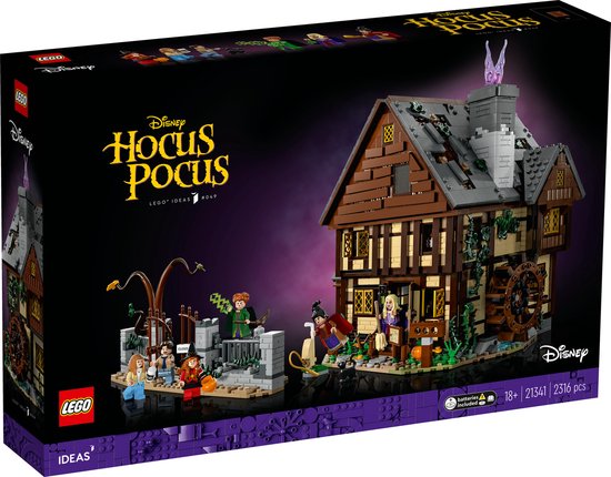 LEGO Ideas Disney Hocus Pocus: het huisje van de Sanderson-zussen Halloween Set voor Volwassenen - 21341