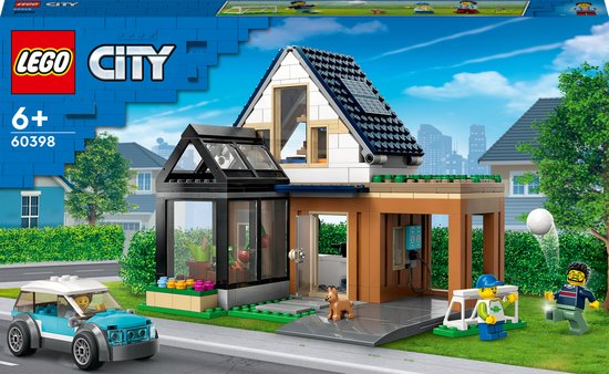 Gezinswoning en elektrische auto 60398 LEGO® City