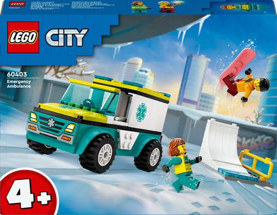 LEGO® City 60403 Ambulance en snowboarder