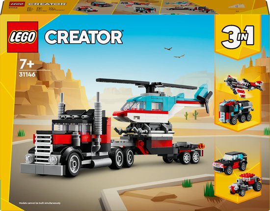 Truck met helikopter
