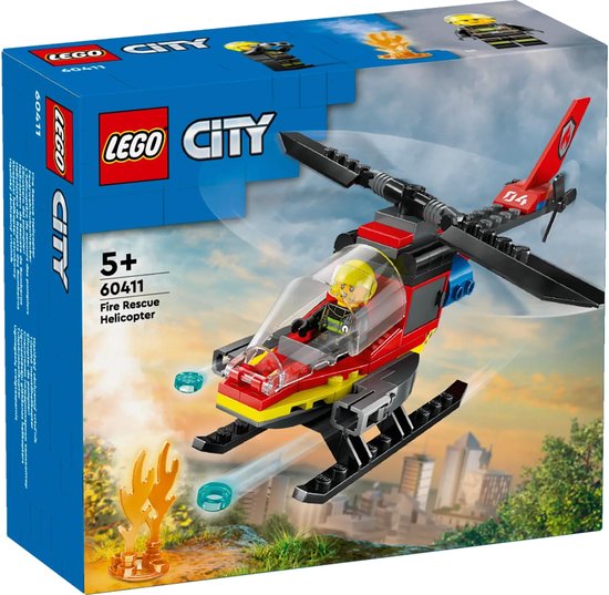 Lego 60411 Stad Brandweer Rescue Helicopter