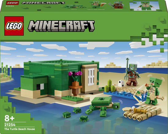 LEGO Minecraft Het schildpadstrandhuis Dieren Speelgoed voor Kinderen vanaf 8 jaar 21254