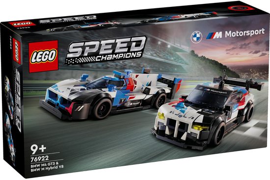 LEGO® Speed Champions 76922 BMW M4 GT3 en BMW M Hybrid V8 Racewagens