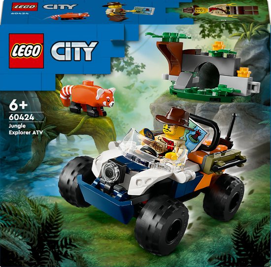 LEGO® City 60424 De off-road jungle ontdekkingsreiziger en de rode panda