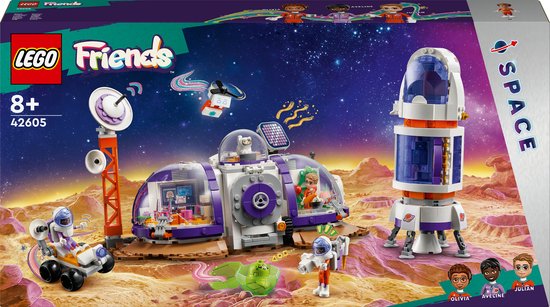 LEGO Friends - Ruimtebasis op Mars en raket constructiespeelgoed 42605