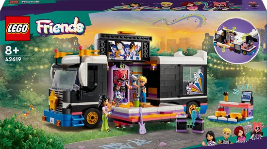 LEGO Friends - Toerbus van popster constructiespeelgoed 42619