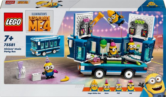 Muzikale feestbus van de Minions
