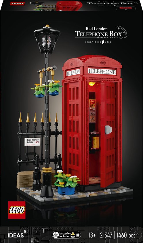 LEGO Ideas Rode Londense telefooncel - 21347