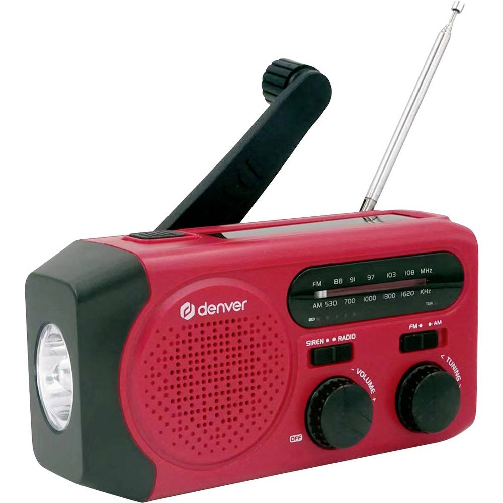 Denver Noodradio SCR-2010 Solar met Zaklamp