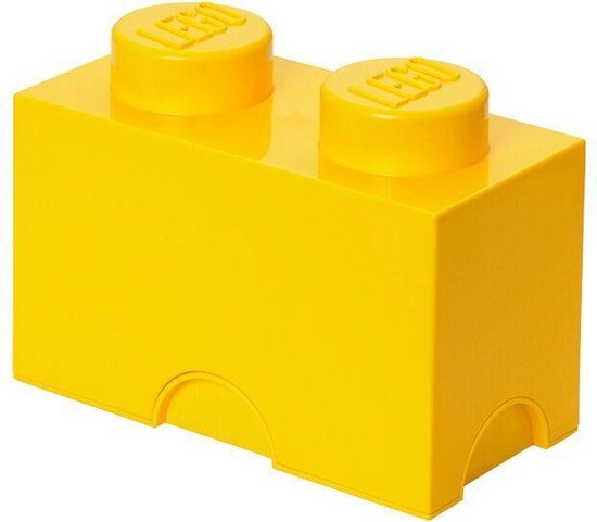 Room Copenhagen LEGO Storage Brick 2 Geel opbergdoos