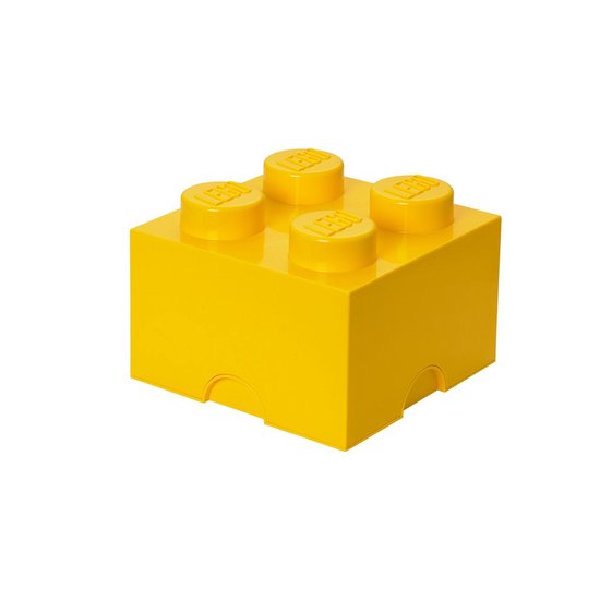 Opbergsteen met 4 noppen - geel