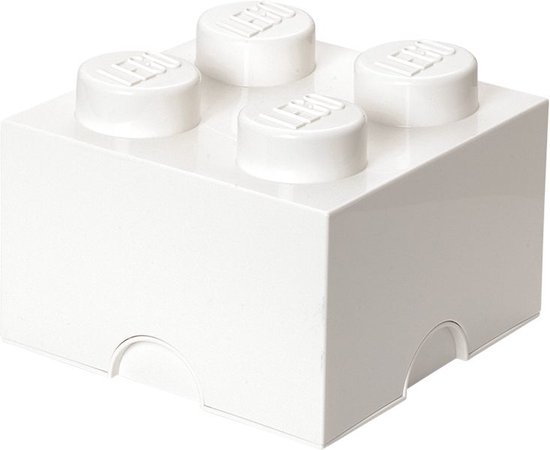 Opbergsteen met 4 noppen - wit