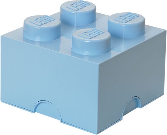 Opbergsteen met 4 noppen - lichtblauw