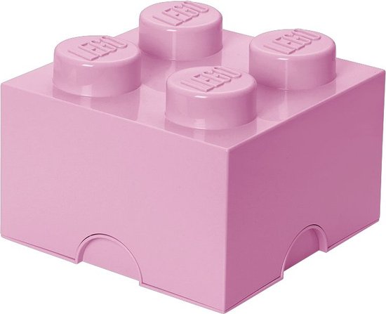 Opbergsteen met 4 noppen - lichtpaars