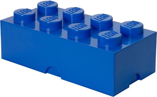 Opbergsteen met 8 noppen - blauw