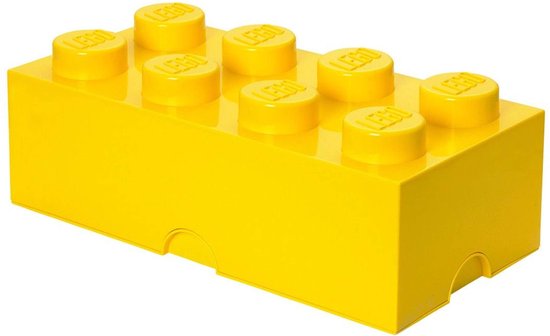 Opbergsteen met 8 noppen - geel