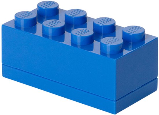 LEGO - Opbergbox Mini Brick 8 - Polypropyleen - Blauw