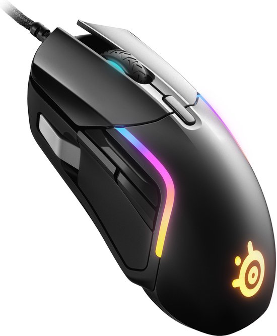 SteelSeries Rival 5 gaming muis RGB leds