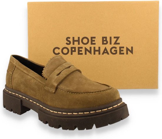 Copenhagen Shoebizz Shoe Biz Copenhagen dames Violet Suede kaki KAKI 38