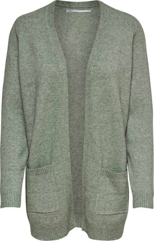 Only Onllesly L/s Open Cardigan Basil GROEN S