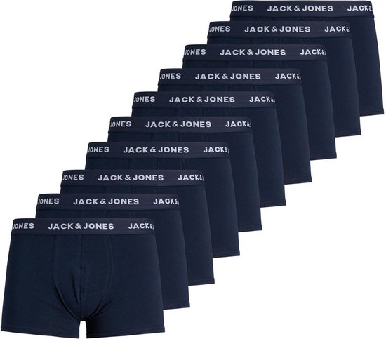JACK&JONES ACCESSORIES JACSOLID TRUNKS 10 PACKS Heren Onderbroek - Maat L