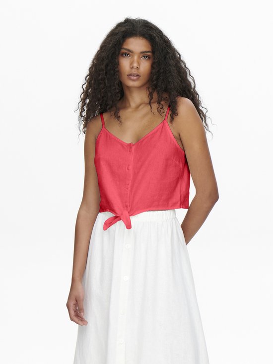 Ony Caro Strap Inen Bend Knot Top Pnt Caypso Cora | Blauw | Maat: L