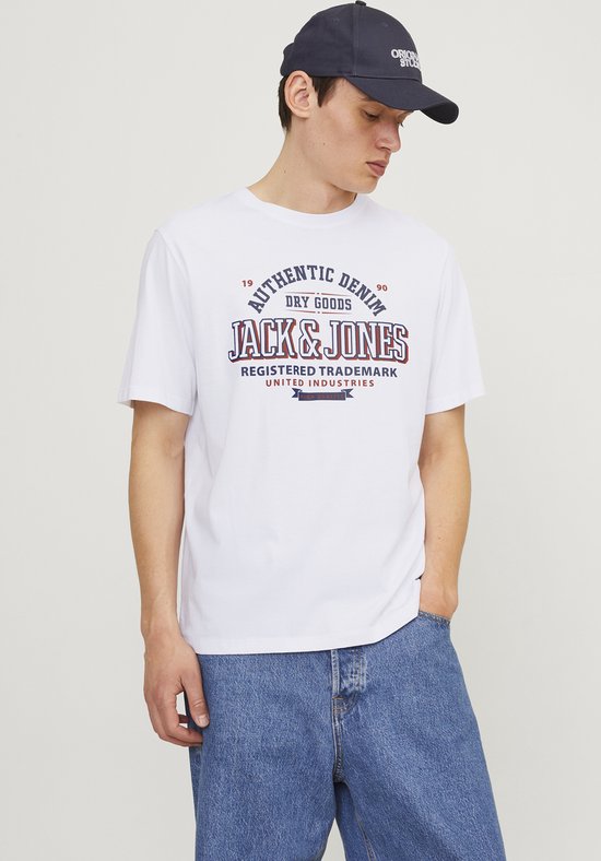 Jack & Jones Jack&Jones Jjelogo Tee Ss O-Neck 2 White WIT L