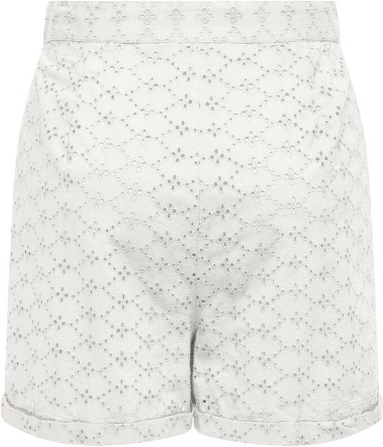 Only Saldi EMB Shorts Life WVN Cloud Dancer WIT M