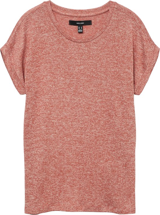 Vero Moda Vmbrianna Ss O-Neck Pullover Burnt Sienna ROOD M