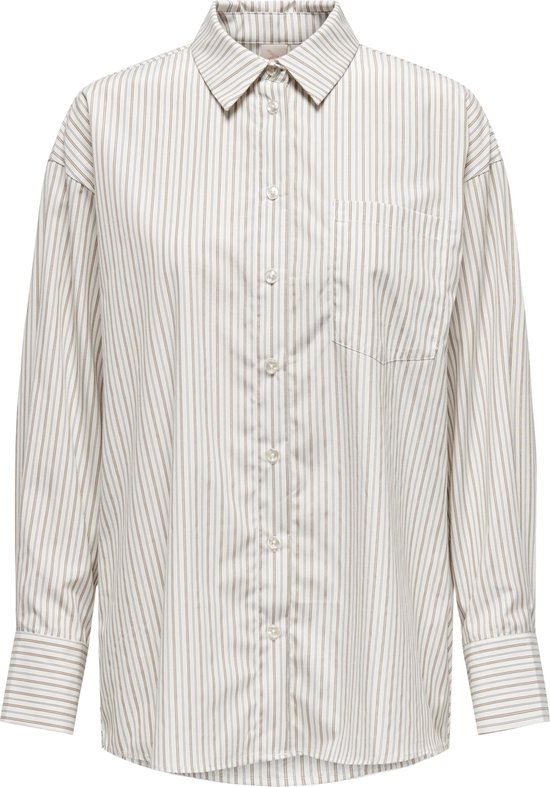 Only Onlpena Ls Detail Shirt Oxford | Wit | Maat: M