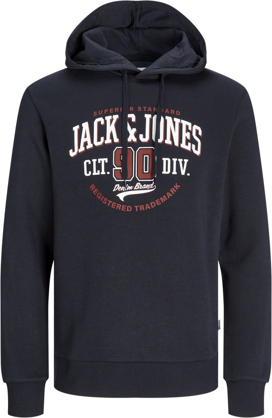 Jack & Jones Jack&Jones Jjelogo Sweat Hood Dark Navy BLAUW M