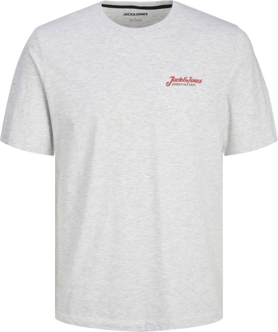 Jack & Jones Jack&Jones Jjerik Tee Ss Crew Neck White Melange GRAU M