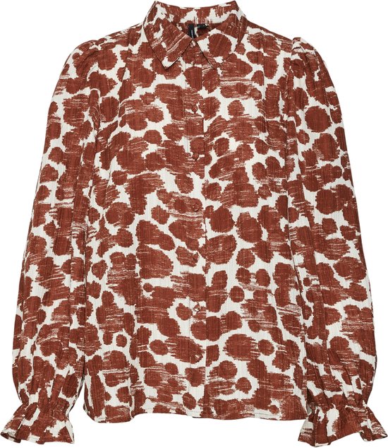 Vero Moda Vmpila Senya Ls Shirt Fired Brick BRUIN S