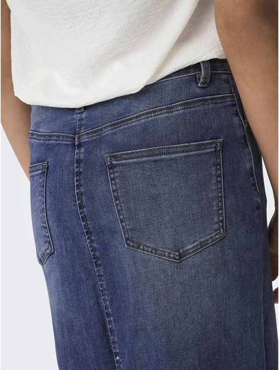 Only Onlwalo Maxi Skirt Medium Blue Denim BLAUW XS