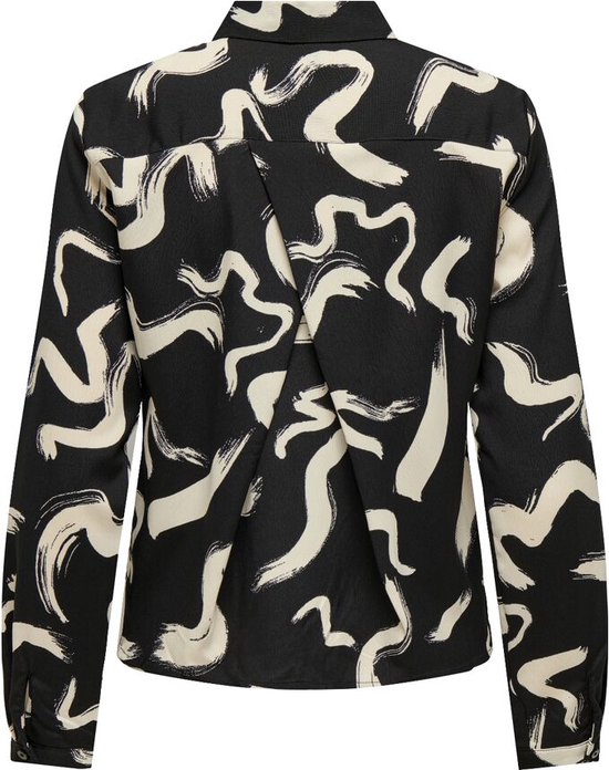 Only Onlnova Life Elite L/s Maya Shirt Black Yoko ZWART XS