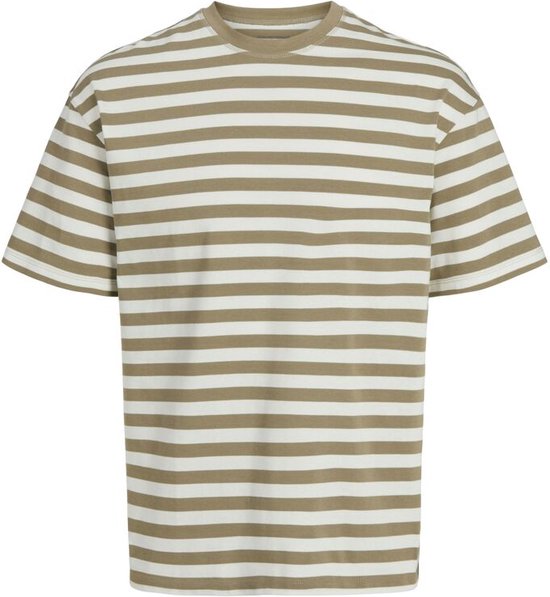 Jack&jones Jorbrooklyn Heavy Stripe Tee Silver Sage | Beige | Maat: M