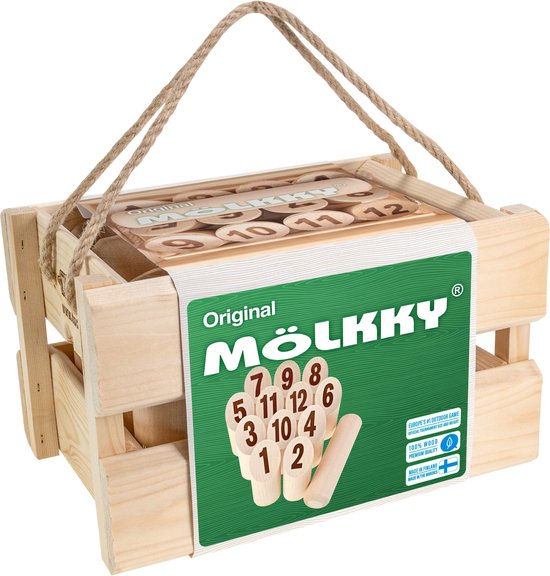 Molkky in houten kist