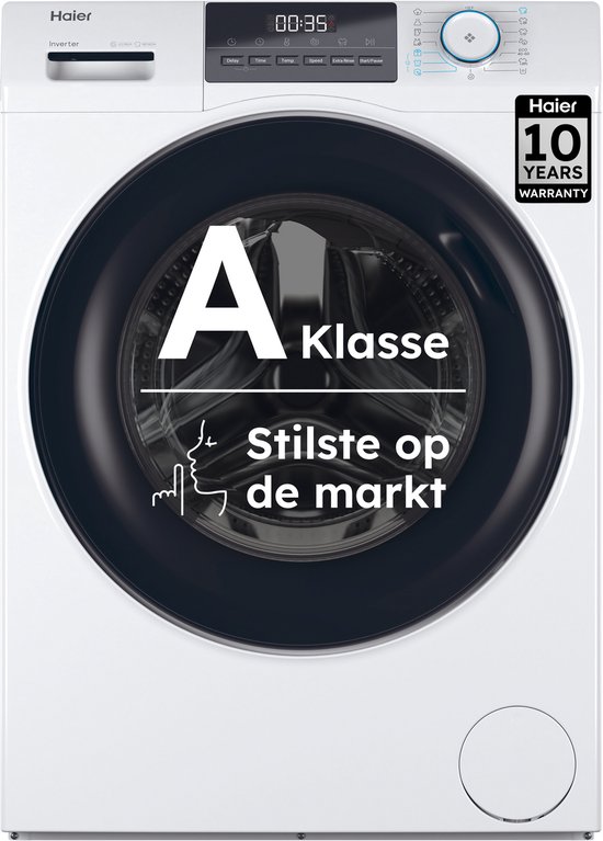 Haier HW80-BP14929A-S - Wasmachine 8 kg A energielabel