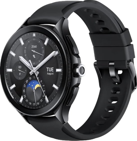 Xiaomi Smartwatch Mi Watch 2 Pro Bluetooth 46mm Zwart met rubberen band Zwart