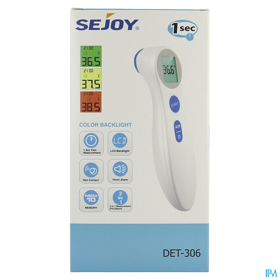 Eureka Pharma Sejoy® Infrarood Thermometer No Contact 1