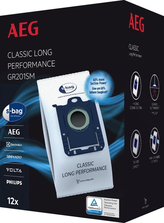 AEG GR201SM S-Bag Classic Long Performance (12 stuks)